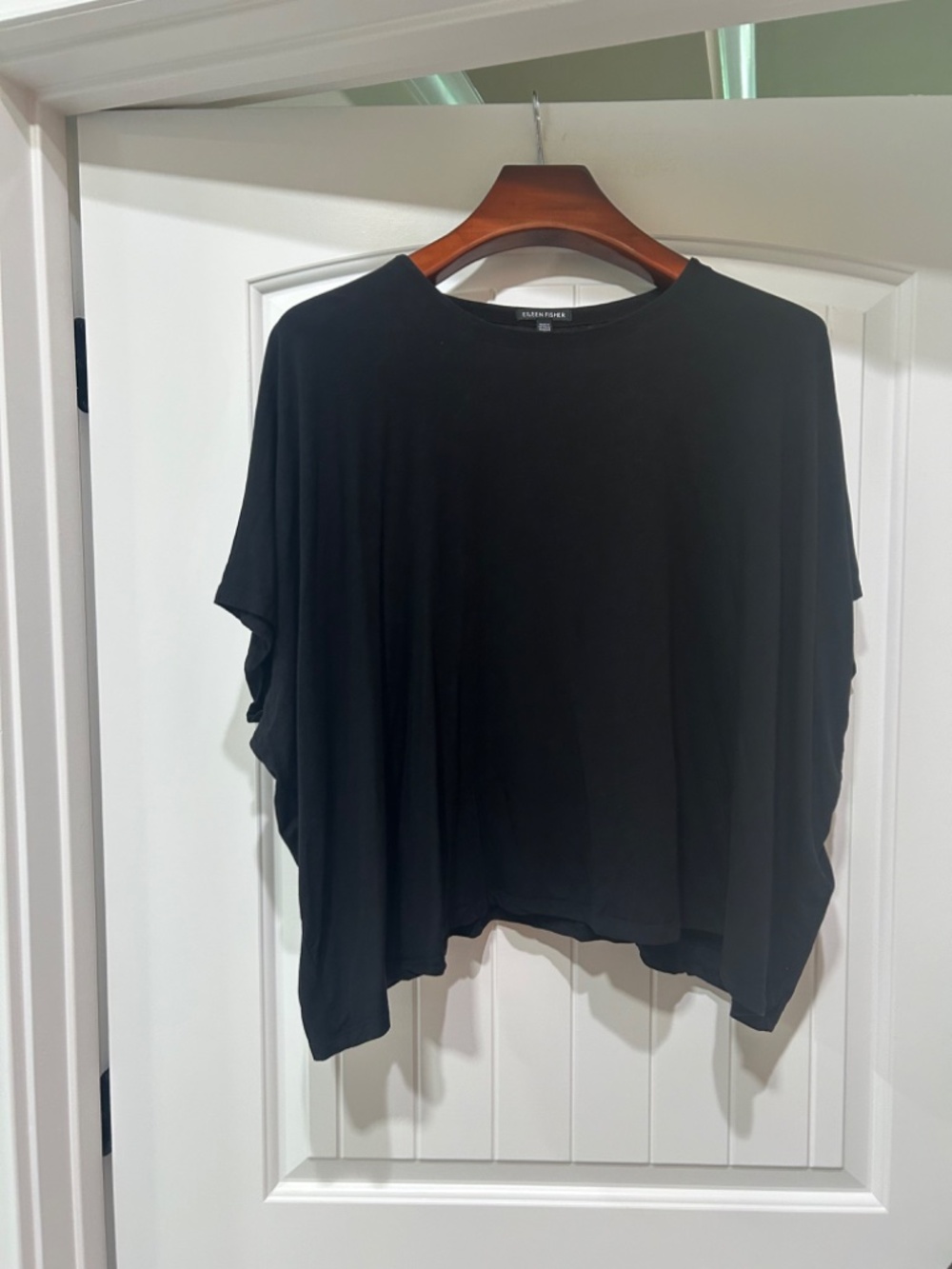 Eileen Fisher Boxy Jersey Top, Size Medium, $22, Original $118